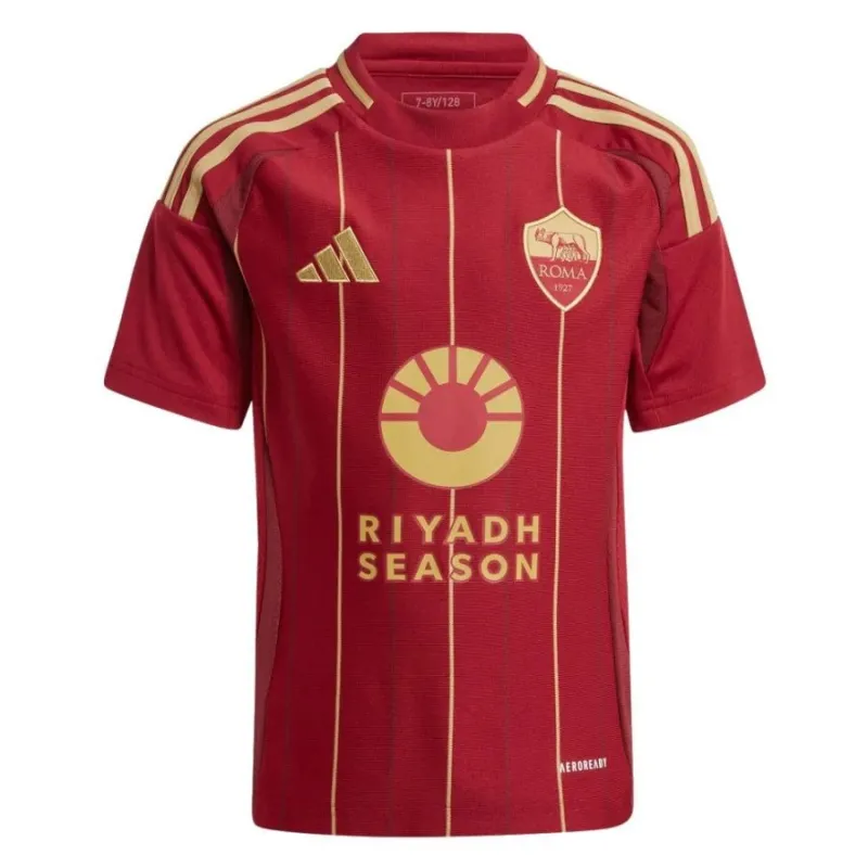 El conjunto de la camiseta para niños de local de AS Roma 2024/25 - Burdeos