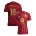 Paredes, maillot de domicile de l'AS Roma 2024/25 - Brique