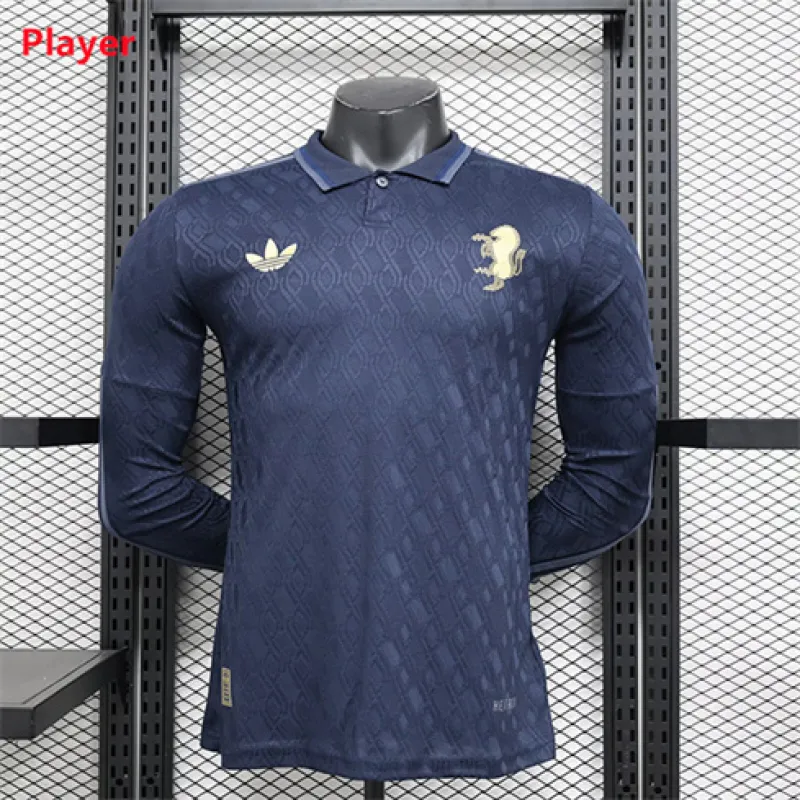 Troisième maillot à manches longues 2024/25 d'AS Roma - Joueurs - Bleu