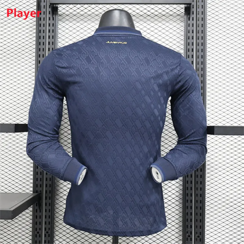 Troisième maillot à manches longues 2024/25 d'AS Roma - Joueurs - Bleu
