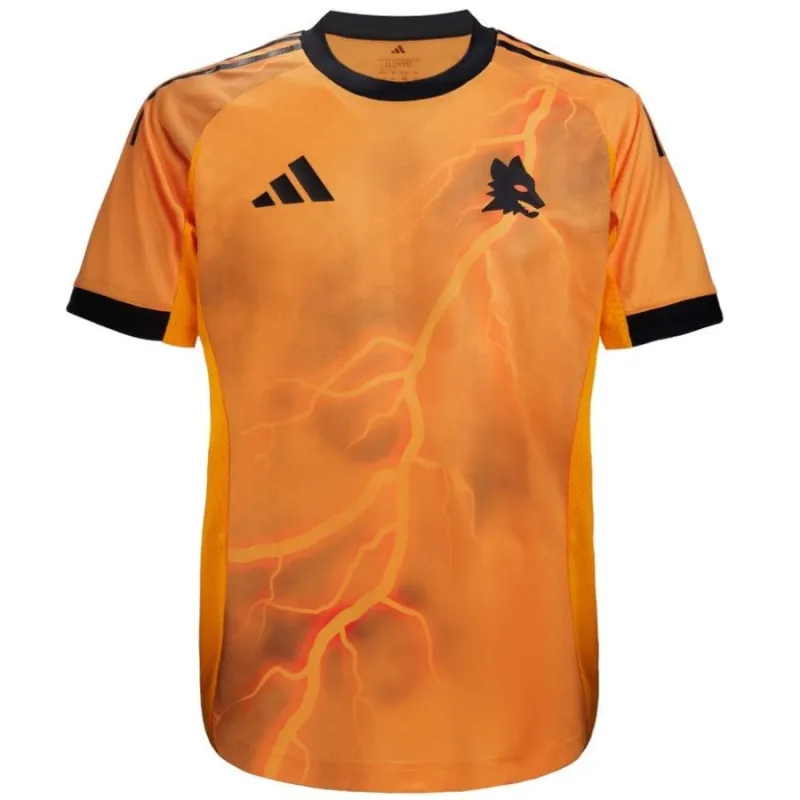 AS Roma 2025/26 Away Kids' Kit Set - Orange