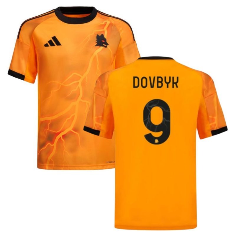 AS Roma DOVBYK 2025/26 Away Jersey - Orange
