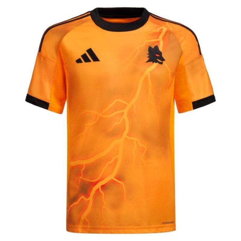 AS Roma DOVBYK 2025/26 Away Kids Kit - Orange