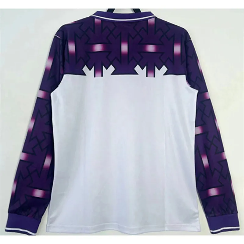 Fiorentina 1992-93 Away Retro Long Sleeve Jersey - White