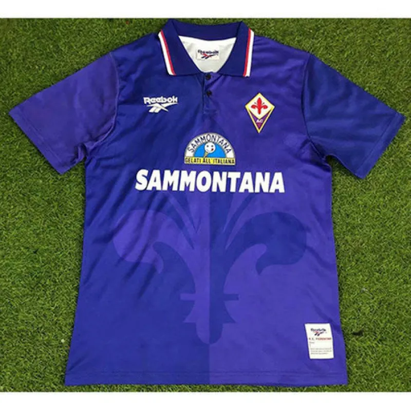 Maglia retro di casa di Fiorentina 1995/96 - Azzurra
