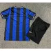 Inter Milan 2009/10 retro children's home jersey - blue