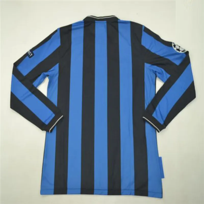 Inter Milan 2010 retro UEFA Champions League final long sleeve jersey - blue