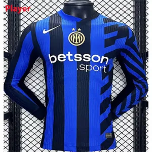 Inter Milan Heim Langarmtrikot 2024/25-Spieler-Blau