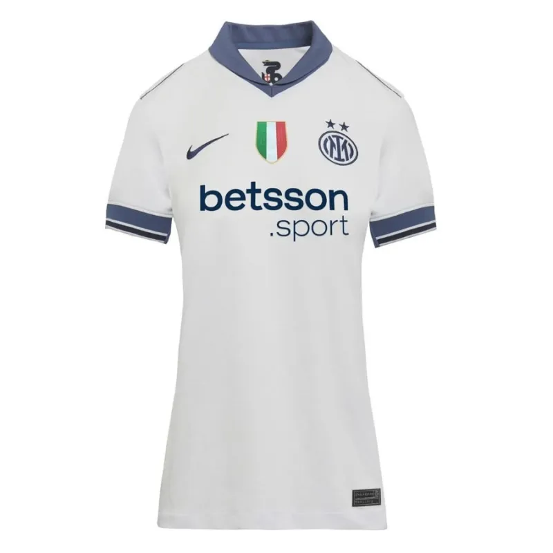 La maglia femminile di trasferta dell'Inter Milan 2024/25 - Bianca