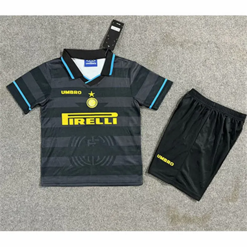 Inter Milan 2024/25 Kinder Dritttrikot - schwarz