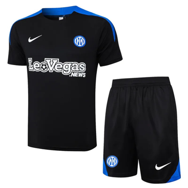 Inter Milan 2024/25 Trainingsanzugshose und -trikot - schwarz