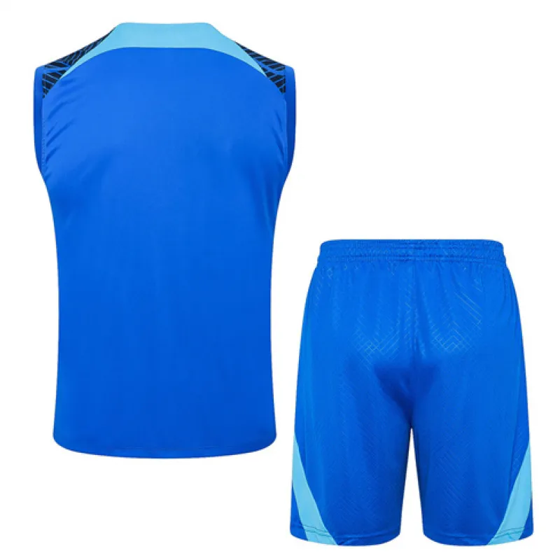 Calzoni e gilet dell'insieme di allenamento dell'Inter Milan 2024/25 - ingrosso - blu