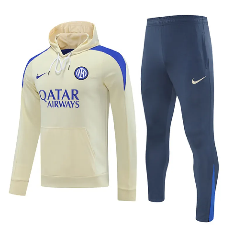Inter Milan 2024/25 Hooded Sweatshirt - Apricot