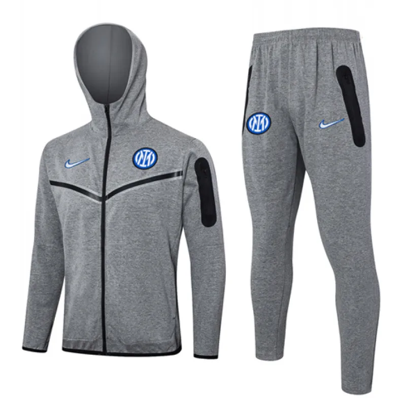Chaqueta de deporte con capucha del Inter Milan 2024/25 - Gris