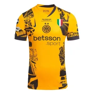 Inter Milan 2025 UEFA Champions League Final Third Children's Kit - Yellow