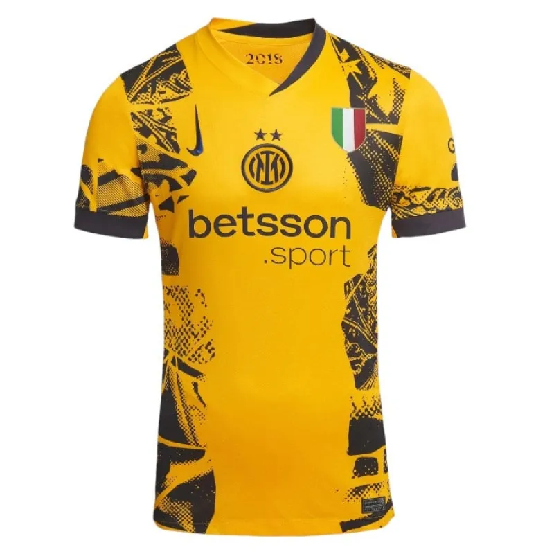 Denzel Dumfries, Inter Milan 2024/25 Third Children's Kit - Yellow