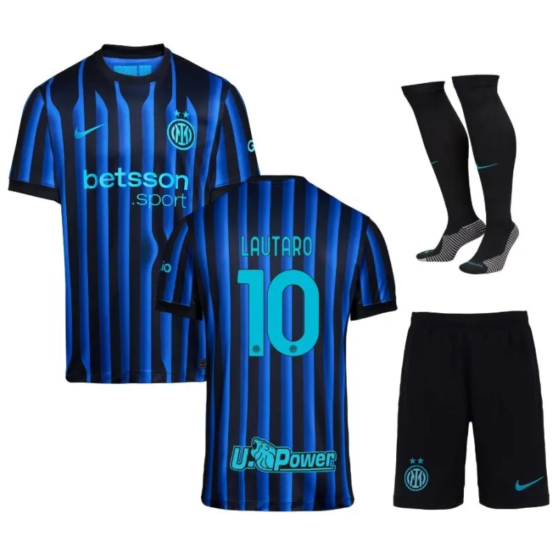 Inter Mailand LAUTARO Kinder 2025/26 Heim-Kit - Blau