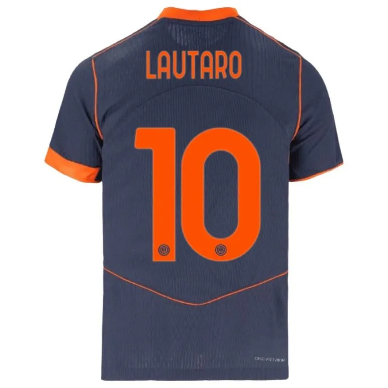 Inter Milan LAUTARO 2025/26 Third Kids' Kit Jersey - Blue