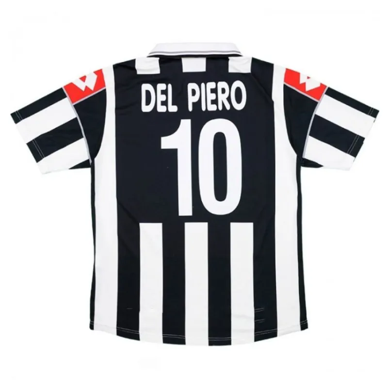 Juventus DEL PIERO 2000/01 Maglia casalinga retrò - Bianca/Nera