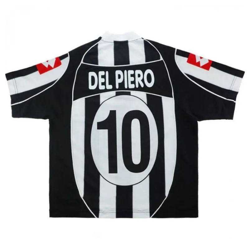 Juventus DEL PIERO 2002/03 Retro Home Jersey - White/Black