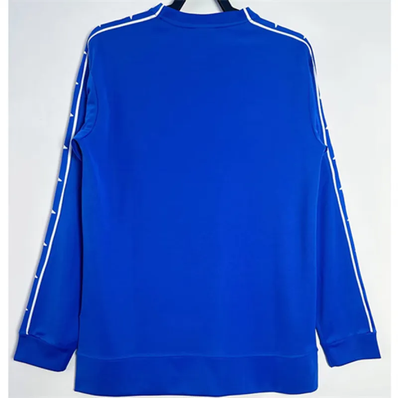 Maglia retro di trasferta con maniche lunghe della Juventus 1999/00 - Azzurro