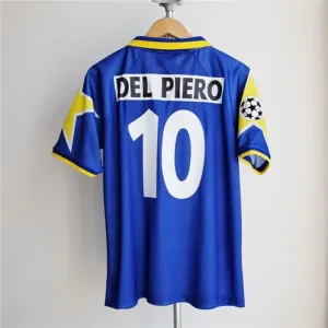 Del Piero Juventus 1995/96 UEFA Champions League Away Final Retro Jersey - Blue