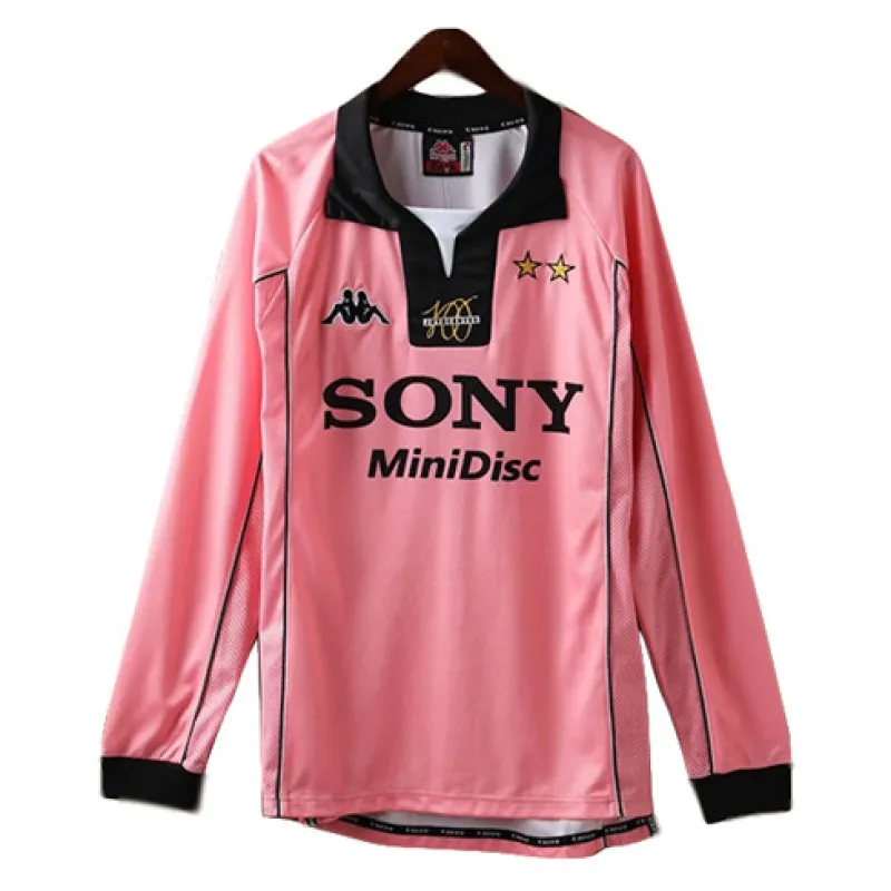Maglia retro di casa a maniche lunghe della Juventus 1998 - Rosa