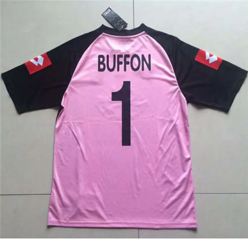 Camiseta del portero retro de la final de la Liga de Campeones UEFA 2002/03 de Juventus - Rosa
