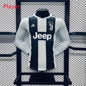 Maglia retro a maniche lunghe di casa del giocatore della Juventus 2018/19 - Bianca