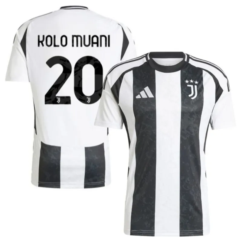 Le maillot domicile de Juventus 2024/25 de Kolo Muani - Blanc