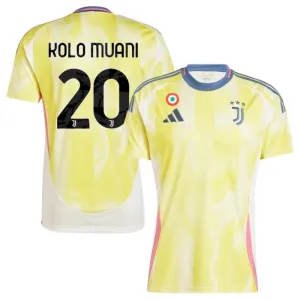 La maglia di trasferta di Juventus 2024/25 di Kolo Muani - Gialla