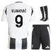 Vlahovic's Juventus 2024/25 Home Children's Jersey Set - White