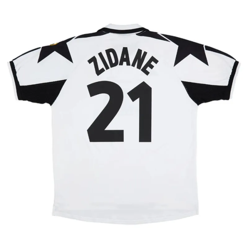 Maglia retro trasferta di Zinedine Zidane Juventus 1998/99 - Bianca