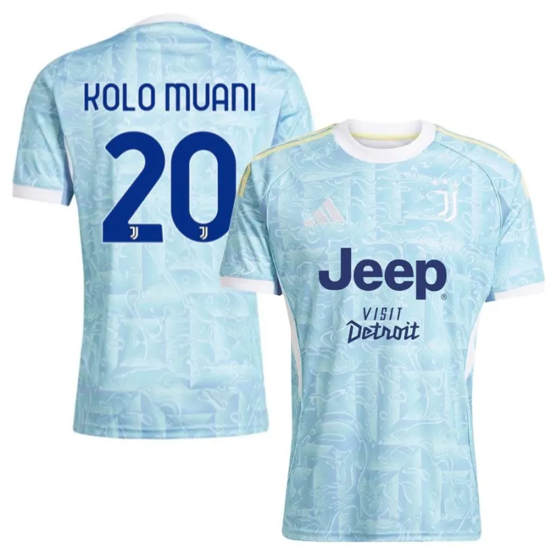 Maglia in trasferta di Kolo Muani della Juventus 2025/26 - Blu