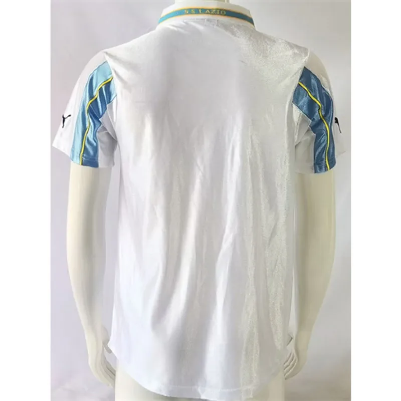 Maillot d'extérieur retro de Lazio 1999/00 - Blanc