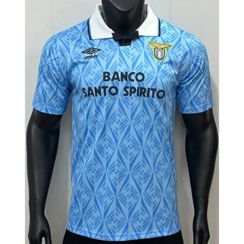 Maillot retro domicile de Lazio 1991/92 - Bleu