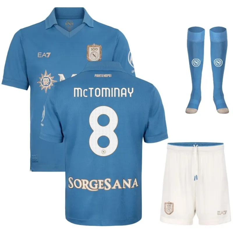 Camiseta Conjunto Infantil Local Nápoles 2026/27 MCTOMINAY
