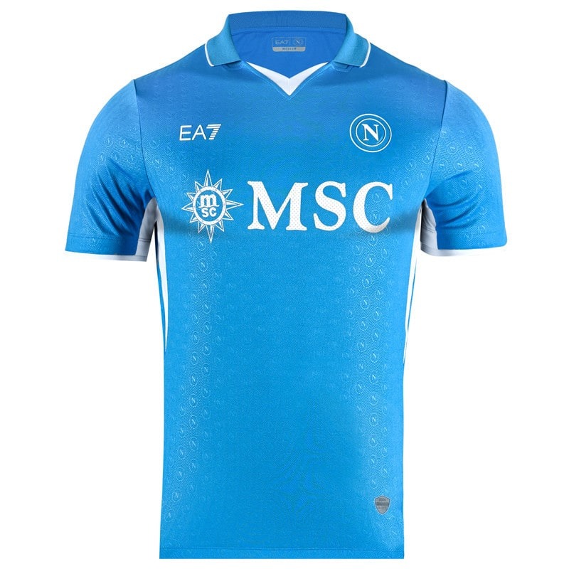 The 2024/25 home jersey of Napoli - blue