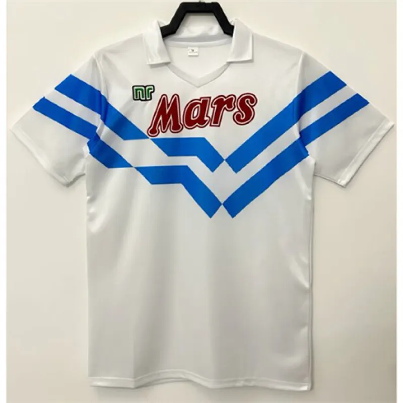 Camiseta retro de visita de Nápoles 1987/88 - Blanco
