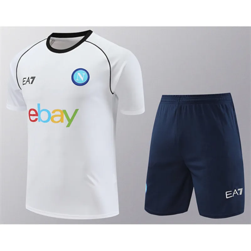 Maglietta + Shorts di allenamento di Napoli 2024/25 - Bianca