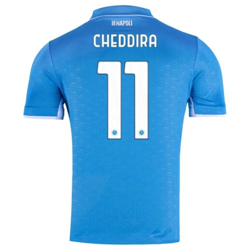 Maglia di casa di Napoli 2024/25 di Cheddira - Blu