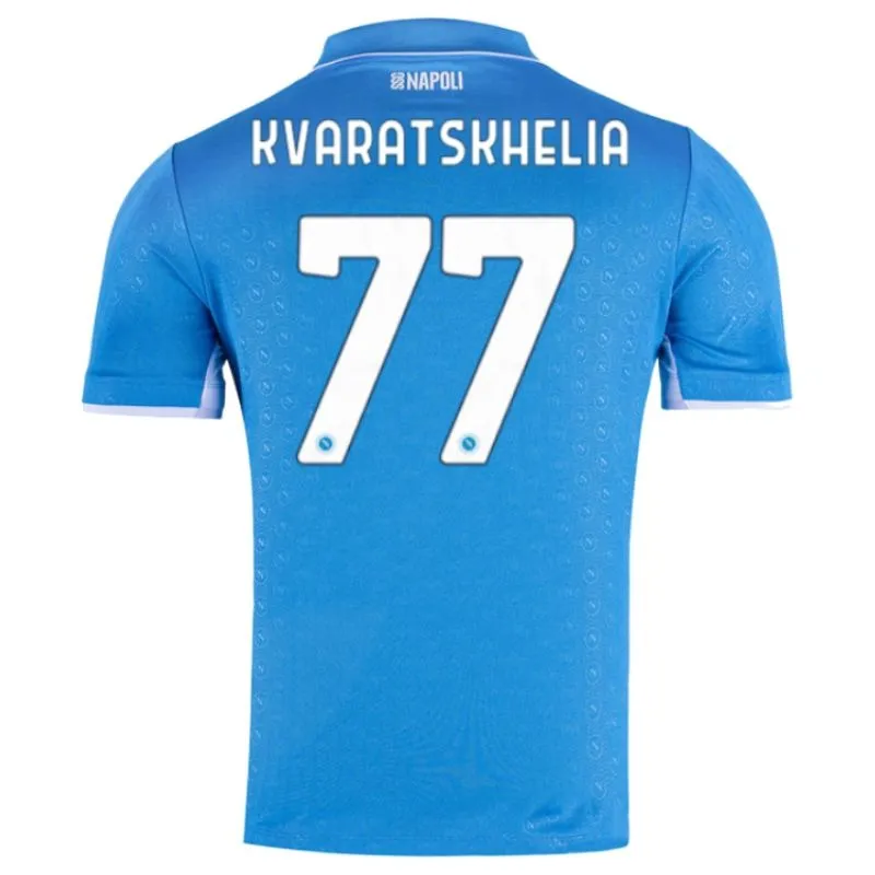 Kvaratskhelia's Napoli 2024/25 Home Jersey - Blue