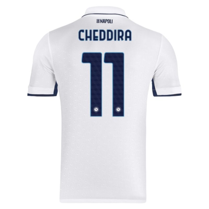 Camiseta de campo de fuera de Napoli 2024/25 de Cheddira - Blanca