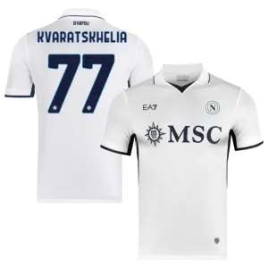 Camiseta de campo de fuera de Napoli 2024/25 de Kvaratskhelia - Blanca