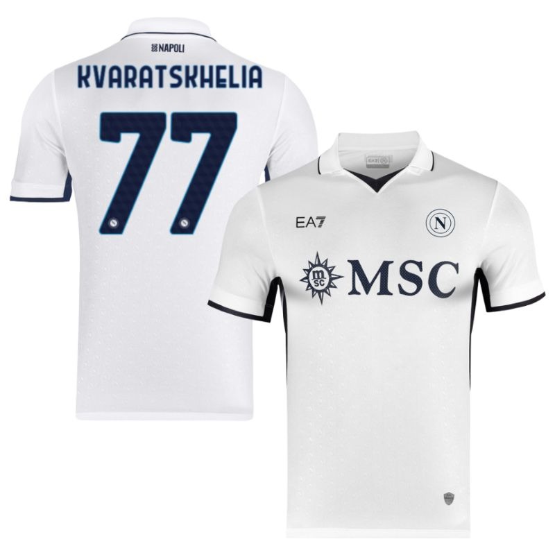Kvaratskhelia's Napoli 2024/25 Away Jersey - White