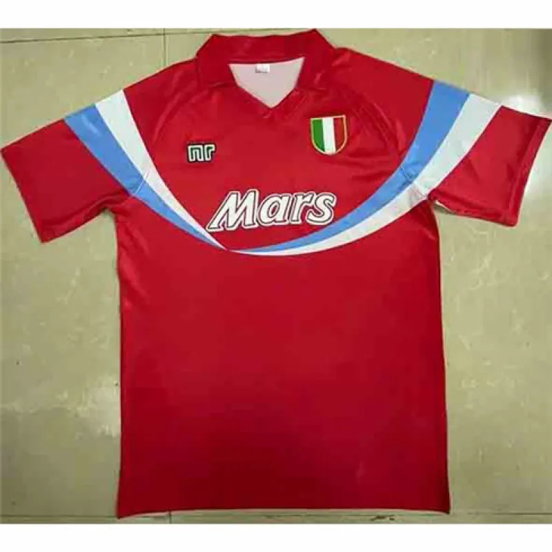 Maglia retro di trasferta di Napoli 1990/91 - Rossa