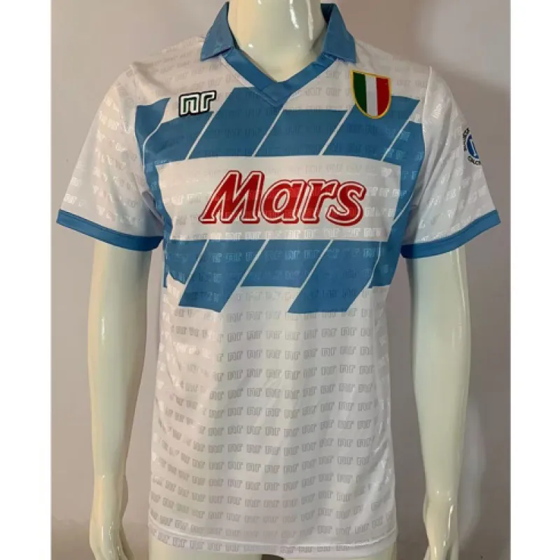 Maglia retro di trasferta di Napoli 1991 - 93 - Bianca