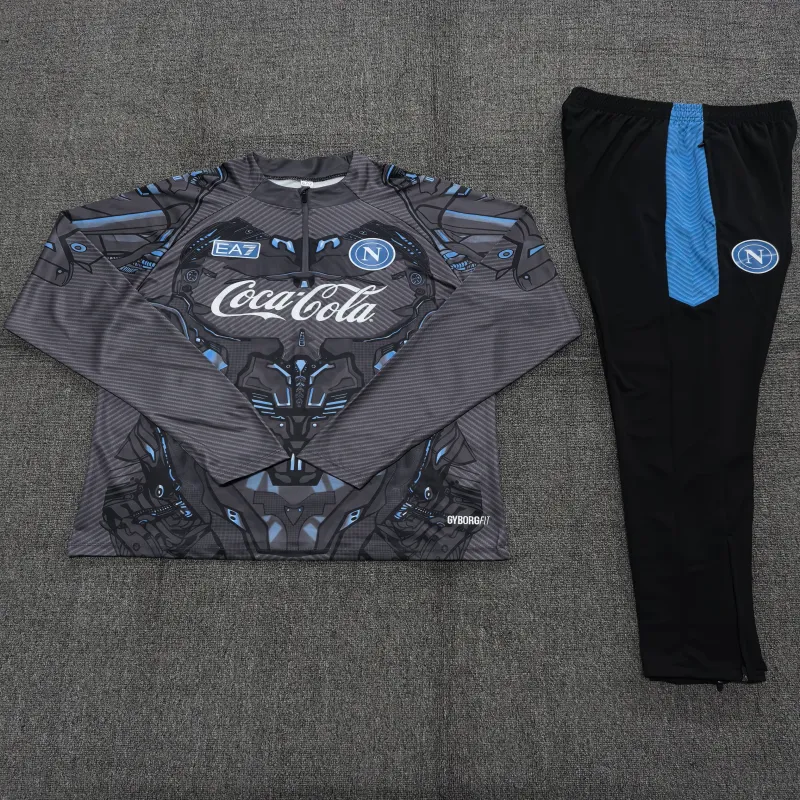 Napoli 2025/26 Kids Sports Set Grey