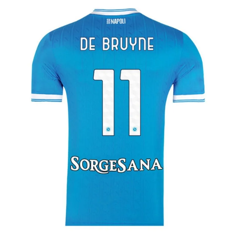 Camiseta de casa de DE BRUYNE del Napoli 2025/26 - Azul