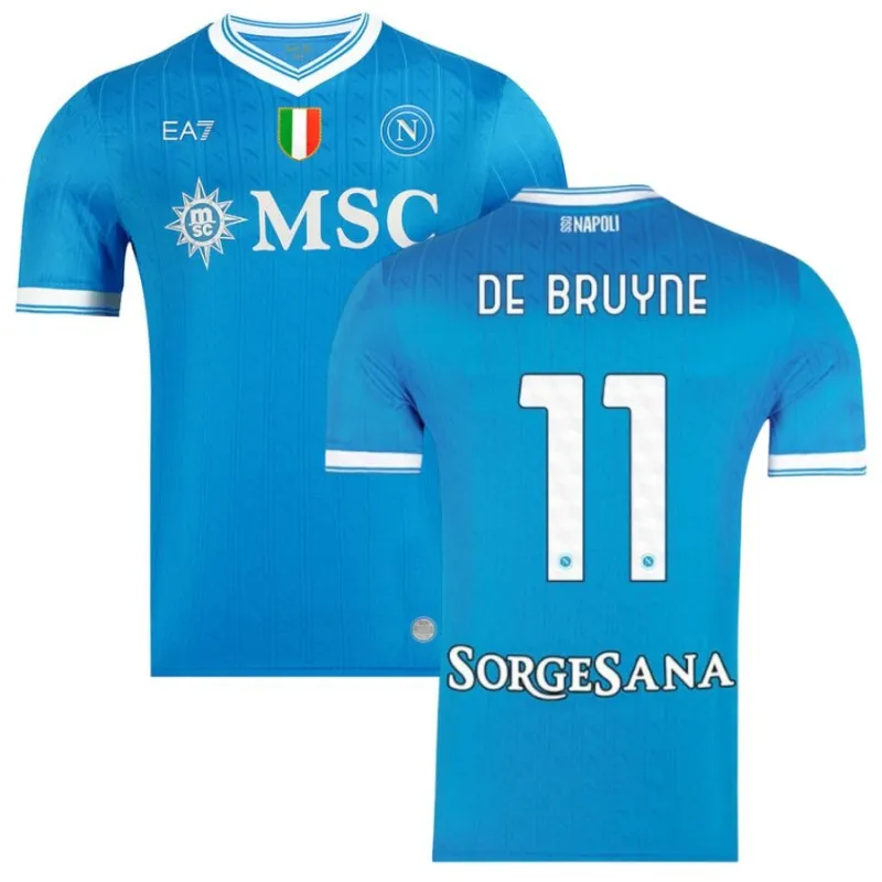Camiseta de casa de DE BRUYNE del Napoli 2025/26 - Azul